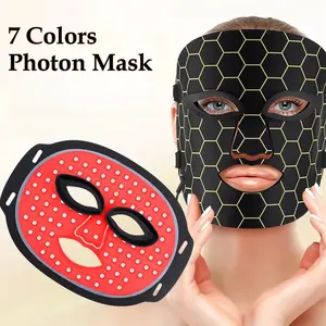 2026 Home LED Light Therapy Mask, LED Facial Mask, LED Face Mask, Silicone Flexible Design, 7 Color Lights, LED Therapy, Skin Revitalization, Beauty Device, Ideal Gift