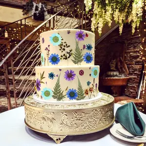 cake shed cake topper gender revealFlowers Cake Topper Wildflower Cake Decorations Floral Themed Wedding Party Decor Purple Blue Real Dried Flower for Bridal Shower Birthday Party Favors Supplies