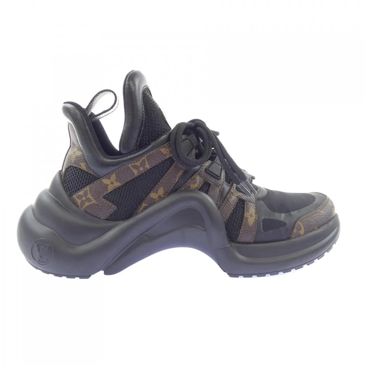 Pre-owned Louis Vuitton Rubber Small Leather Goods Archlight Sneakers