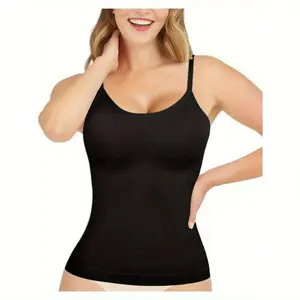 Womens Shapewear Tummy Control Scoop Neck Camisole Tops for Women Seamless Compression Tank Top Plus Size