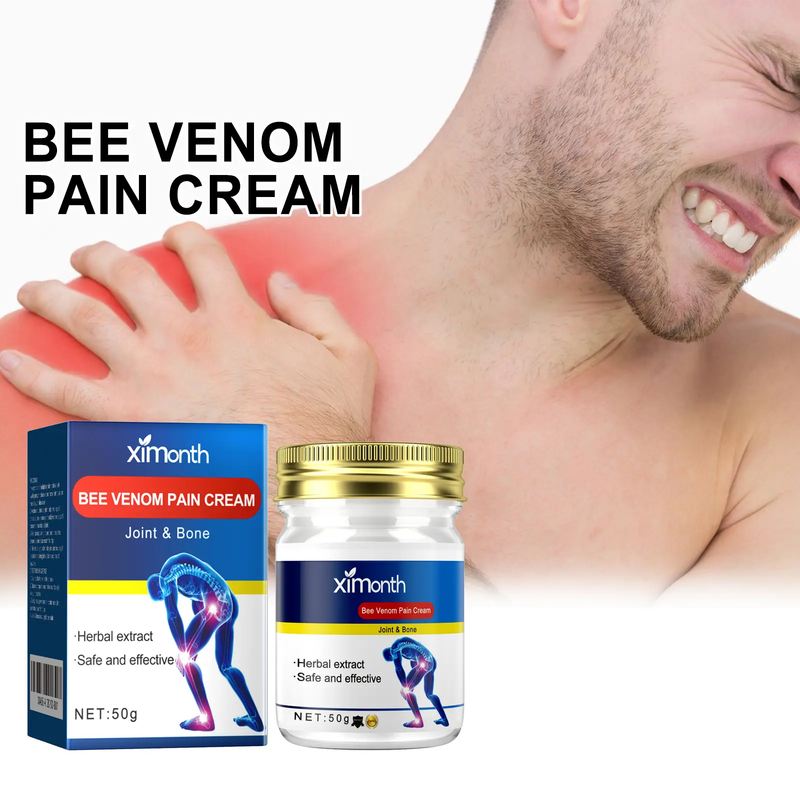 Joint and Muscle Pain Relief Cream FastSoothing Herbal Formula for Knee LumbarBack Shoulder and Neck Long Lasting DailyBody Care Massage 50g daily
