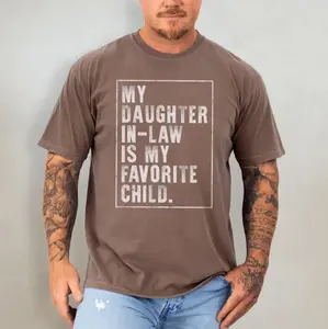 Comfort Colors Daughter-In-Law Tee, Funny Father-In-Law Gift, Perfect Father’s Day Present from Daughter-In-Law, Great Wedding Or Family Occasion Gift