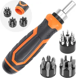 22 in 1 Ratchet Screwdriver Set - Slotted/Philips/Pozi/Torx