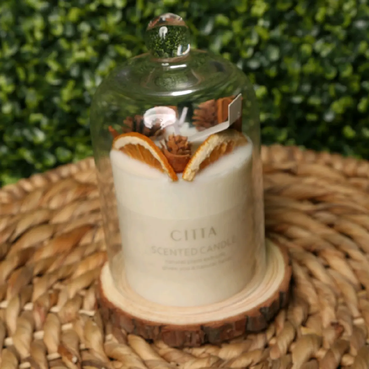 luxury scented candles with base and glass cover, beautiful  Aroma and  Decor