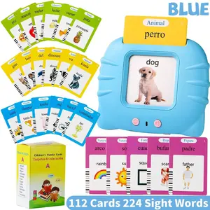 Educational Talking Flash Cards for Toddlers! These baby learning tools come with 224 essential sight words. Perfect as a gift for 3-12 year olds, as Montessori style toys, support speech therapy, and act as sensory toys for kids on the autism spectrum