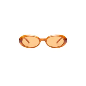 Le Specs Work It! Sunglasses in Vintage Tort & Amber Tint