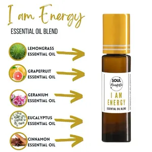 SOUL Manifesta I am ENERGY Essential Oil Blend Aromatherapy Wellness Therapeutic spell oil natural focus