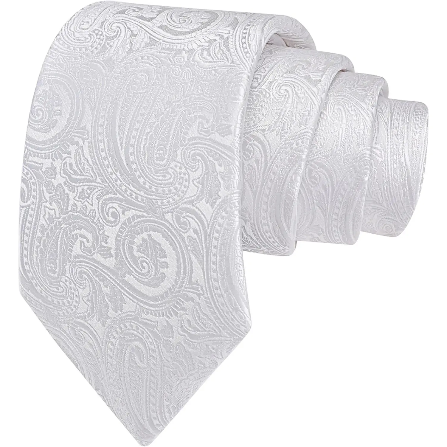 Men's Classic Paisley Tie in a Stylish Woven Jacquard Silk Blend, 3.15" Width for Formal Weddings, Stylish Tie Design, Casual Elegant Tie