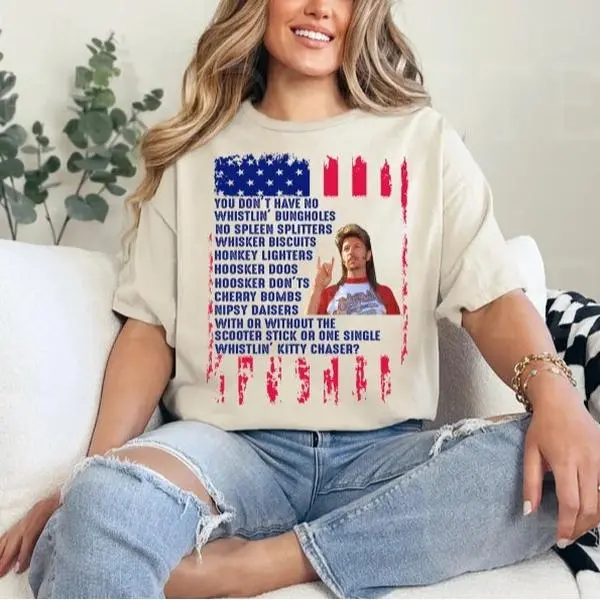 J0e Dirt 4th July America Independence Day Graphic Tee Pure Cotton Fabric Casual Crew Neck Short Sleeve T-Shirt Trendy Tops for Women for Men