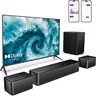 ULTIMEA 5.1 Sound Bar with Dolby Atmos, 410W Surround Sound System for TV, 3D Sound Bars for Smart TV with Subwoofer, Adjustable Surround and Bass, Home Audio Soundbars for TV, HDMI eARC, Poseidon M4T#SummerVibes