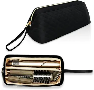 Hair Tools Travel Bag for Shark Flexstyle Carrying Case,Portable Shark Hair Dryer Case,Shark Glex Style Case   Shockproof Flat Curling Iron Travel Organizer, Black(Bag Only)