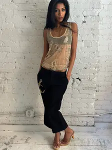 Vintage Beaded Top