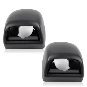 CROSSDESIGN 2PCS Rear Bumper License Plate Light Cover  Lens Cover Fit For Chevrolet Silverad 1 Pair Left&Right
