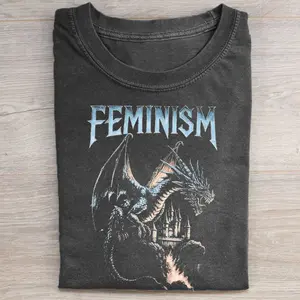 Comfort Colors Feminism Dragon T-shirt
