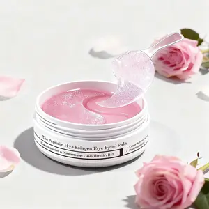 (60pcs)Peptide Collagen Hydrogel Eye Patches  | Depuff & Brighten in 10 Minutes | Firming, Hydrating & Smooth Under-Eye Treatment