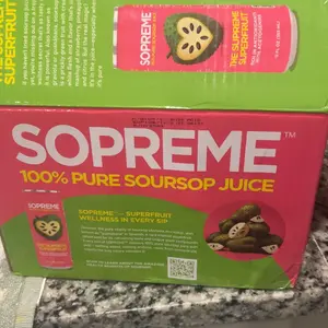 SOPREME® Soursop Juice Drink, Natural Graviola, Gut Health, Organic Soursop Juice with Pulp, Rich Antioxidant Drink