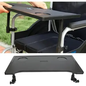 A set of black trays designed for adults with removable and easy-to-clean components, a cup holder, and a shift-resistant design. Its extra-large capacity meets daily dining and storage needs at home and in hospitals