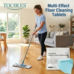 100 Piece Floor Cleaning Tablets Multi-Surface Cleaner for Hardwood Laminate Tile & RV Walls Antibacterial Deodorization Maintenance