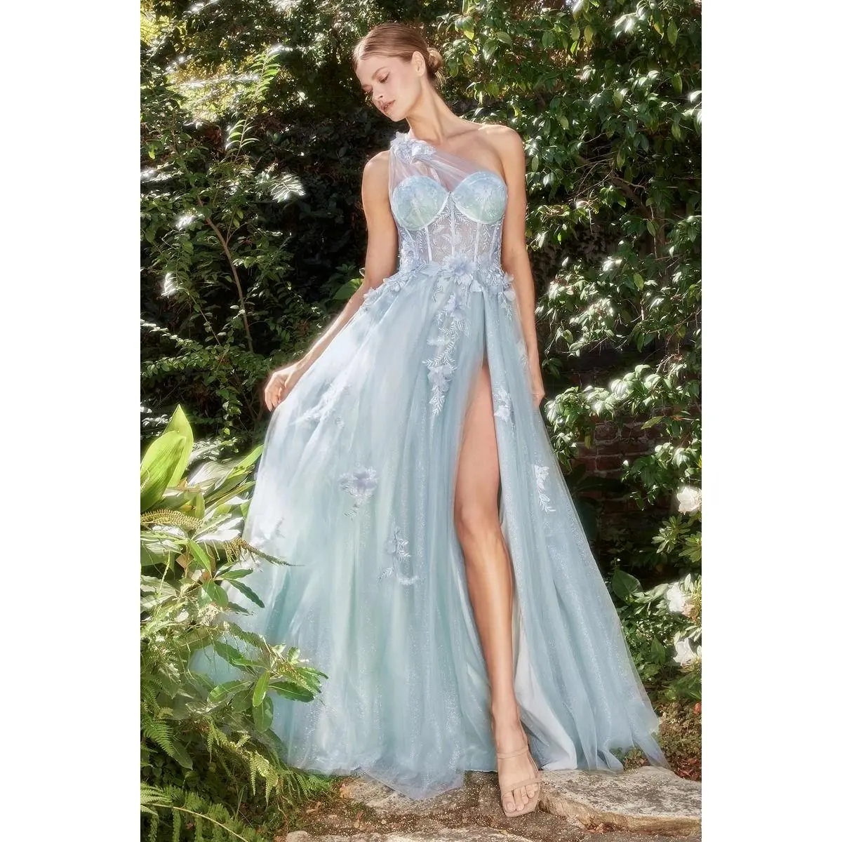 Leila One Shoulder Gown
