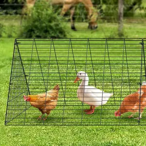 Chicken Tunnels, 118.1x 28x 24.2 inch (LxWxH) Chicken Tunnels for Yard, Portable Chicken Tunnels for Outside Easy Installation, Chicken Coop Run, Suitable for Chickens, Ducks, Rabbits