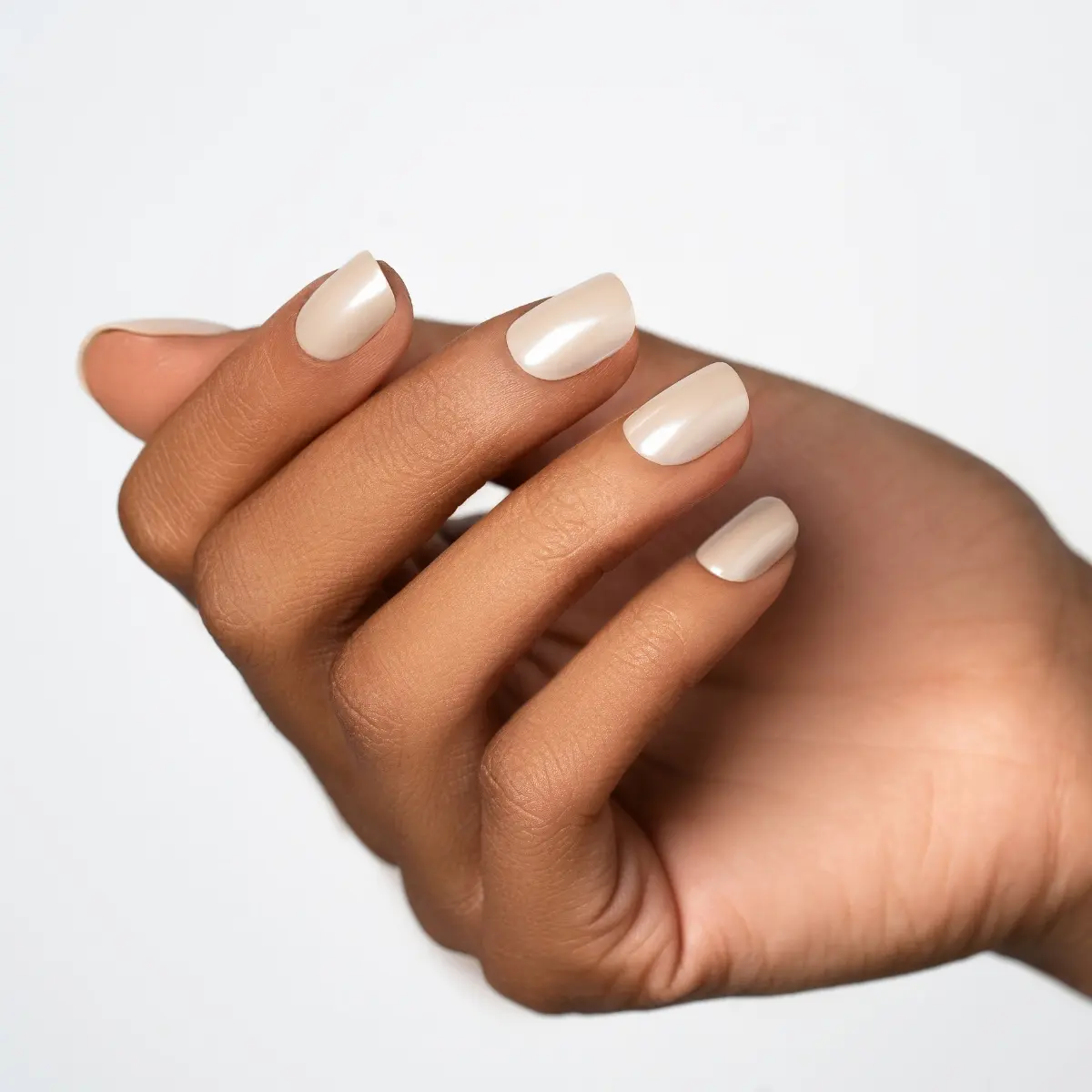 GLEO Press On NAILS Luxury Manicure Kit Short Squoval, 30PCS with Nail Glue Set, High Quality, Full Coverage, Gel Top Coat, GLAZED TAUPE