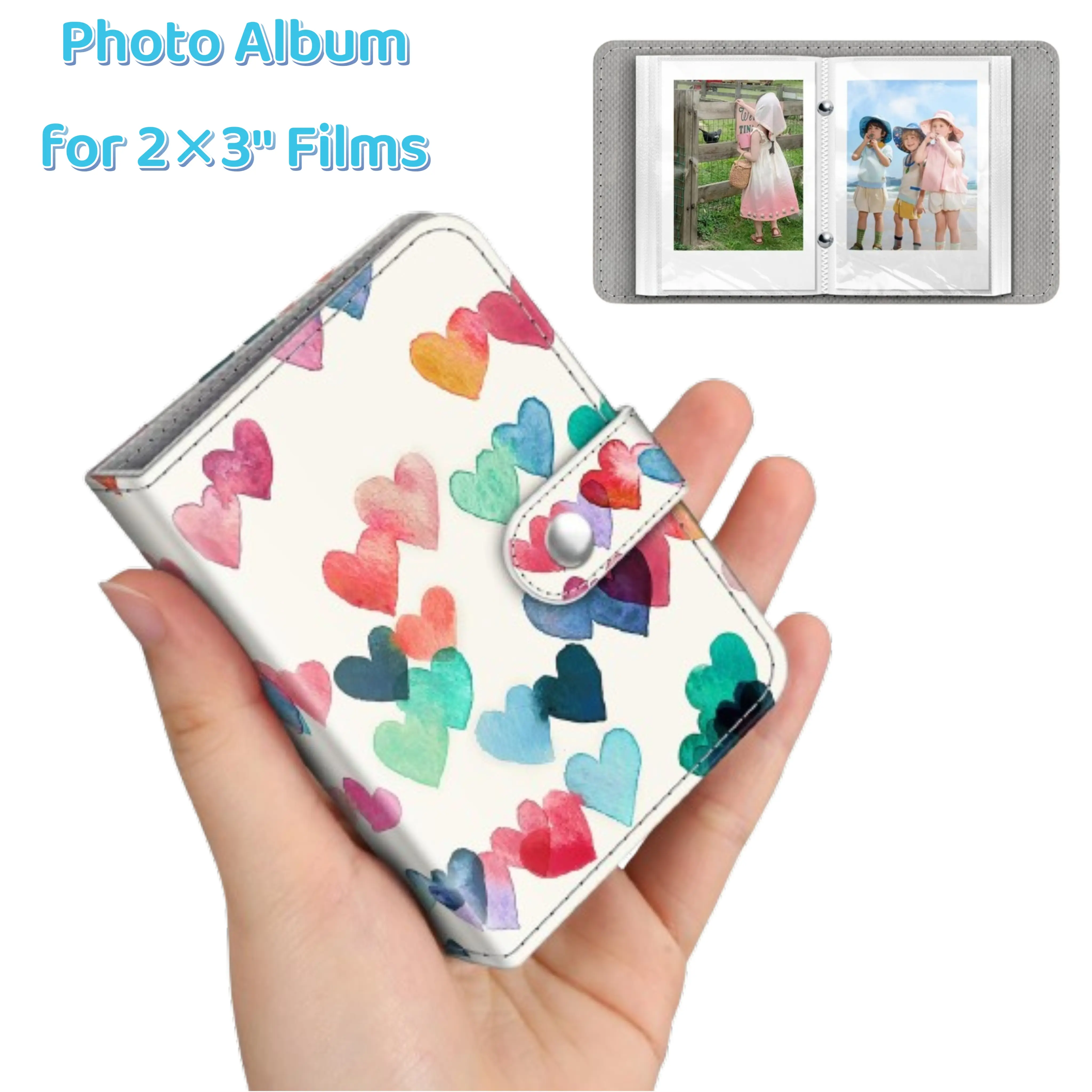 Fintie Synthetic PU Leather Travel Size Photo Album, 52-Pocket 2x3-Inch PVC Photocard Binder, Compatible with Fujifilm Instax/Polaroid Hi-Print Shots, Bachelorette Party/Graduation Gift for Camera Enthusiasts, Photo Albums, Collectibles