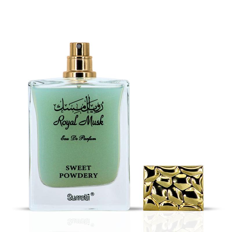 Royal Musk Sweet Powdery EDP 100ML (3.4 OZ) by SURRATI, Exotic Fragrances for Men & Women.