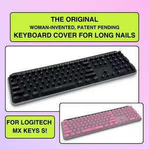 tippy type long nail keyboard cover compatible with Logitech MX Keys S