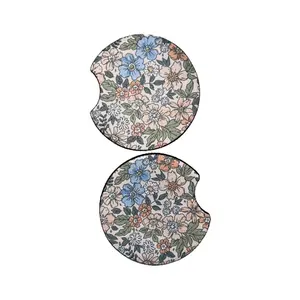 Vintage Flower Car Coasters