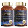 2 pack/3 pack Totaria 12-in-1 700mg Magnesium Complex | Glycinate Citrate Malate Oxide Taurate Aspartate Orotate, Vegan Capsules for Muscle, Heart, and Relaxation Support | Non-GMO | 240 captures