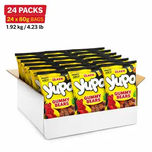 Gummy Bears Fruit Juice Gummies, Bulk Pack 24 x 2.8 oz (4.23 lb), Soft Chewy Snack Packs for Parties, Lunch Boxes & Candy Bowls