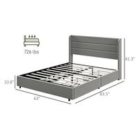 Queen Size, Light Gray