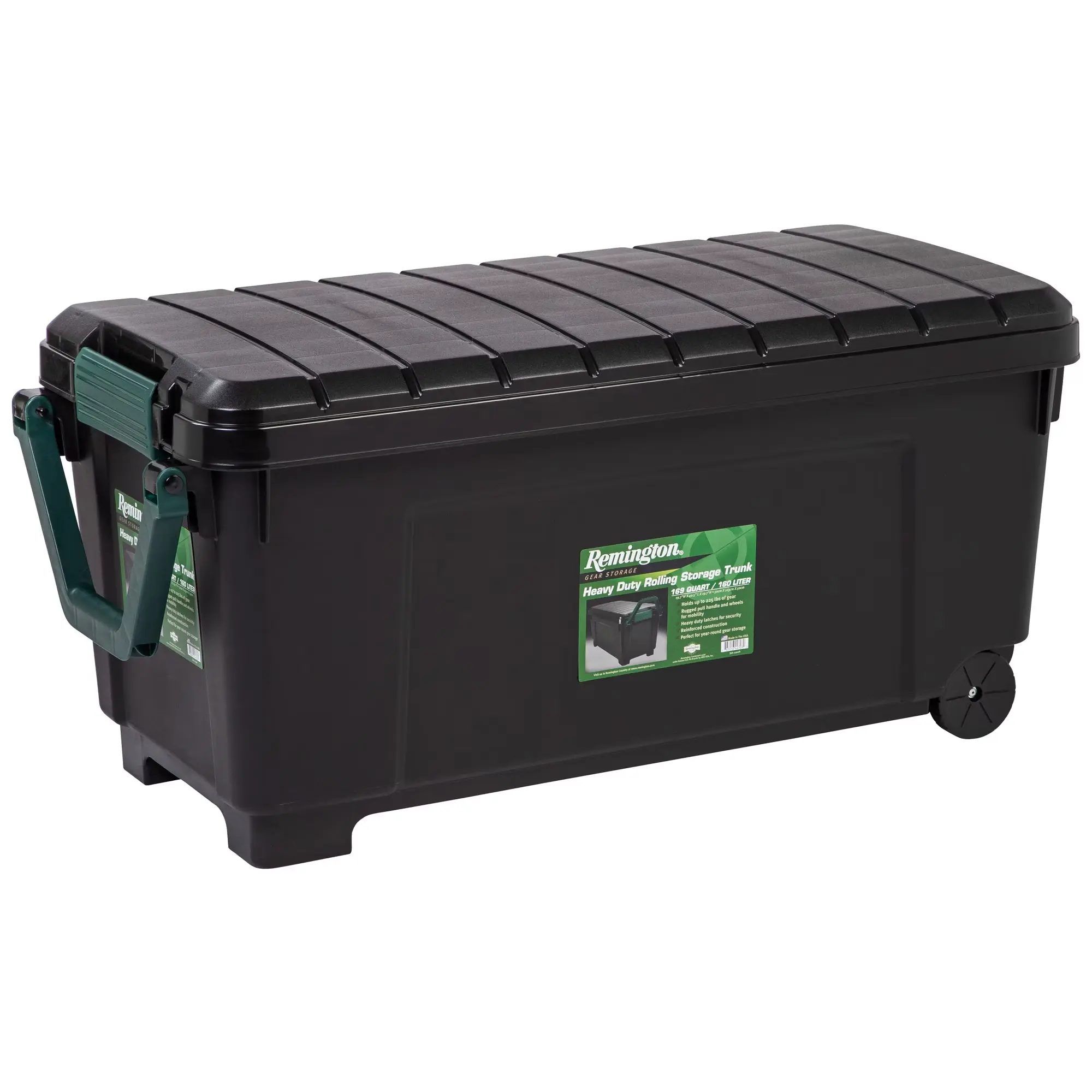 42-Gal Heavy-Duty Storage Tote with Latching Lid, Home Organizer Storage Bin for Garage Organization