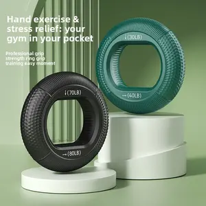 Silicone Grip Grip Ball Wrist Strength Arm Muscle Training Exercise Five Finger Strength Rehabilitation Grip Ring Exercise Equipment