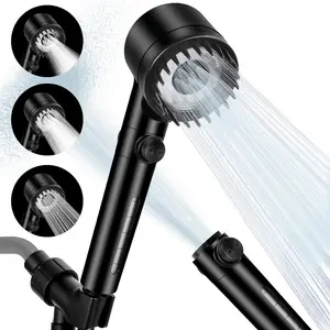 High-Pressure Handheld Shower Head with 4 Spray Modes, Detachable Design, Hard Water Filter for Bathroom, Gym, Senior, Hotel Use - Perfect Gift