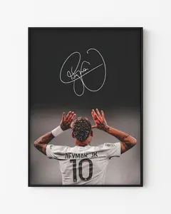 NEYMAR JR - NUMBER 10 JERSEY POSTER
