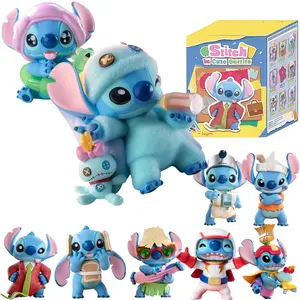 MINISO Disney Stitch Cute Dress-Up Theme Figurine Blind Box, Adorable Exquisite Decoration & Collectible, Ideal for Gift Giving(Random 1pc)