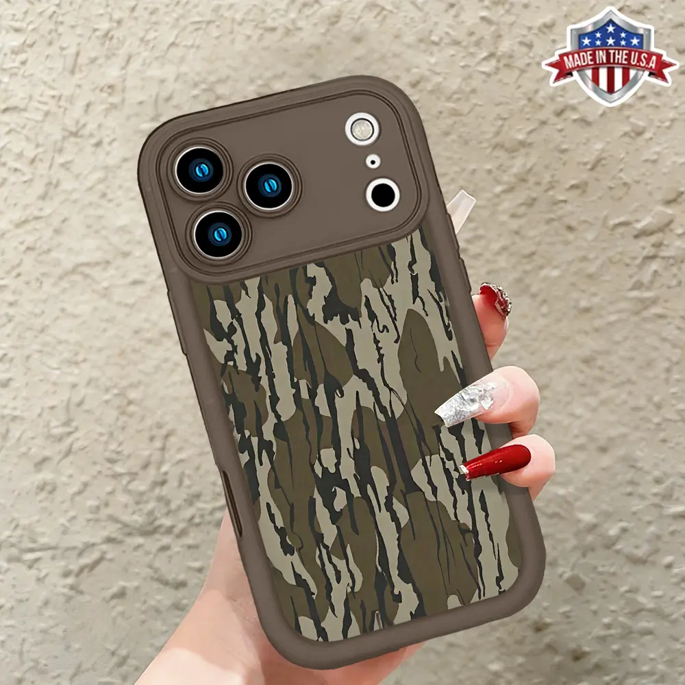 Aesthetic Abstract Camouflage Hyperrealism TPU Silicone Smartphone Case - Air Slim, Shockproof, Anti-Drop, Durable, Waterproof Protection Cover, Handheld Cellphone Accessory for iPhone 17,16,15,14 Pro Max,13,12,11,XR,XS Plus