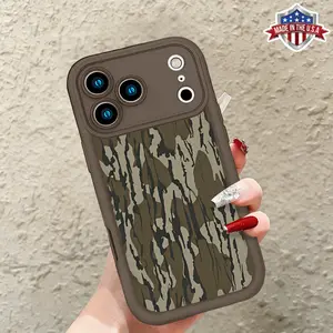 Abstract Camouflage Pattern Smartphone Case, Stylish Aesthetic Cellphone Casing for iPhone 17,16,15,14 Pro Max,13,12,11,XR,XS Plus, Air Slim Handheld Phone Accessory with Shockproof, Anti-Drop, Durable TPU Protection outdoorfun