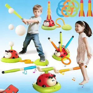 Kids Outdoor Sports Toy Set, Remote Control Rocket Jump Rope Sandbag Baseball, Suitable for Ages 3+, Home & Outdoor Play, Christmas Gift