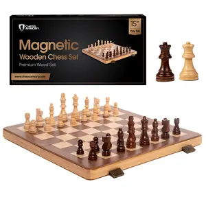 15" Magnetic Wooden Chess Set 15" Magnetic Wooden Chess Set