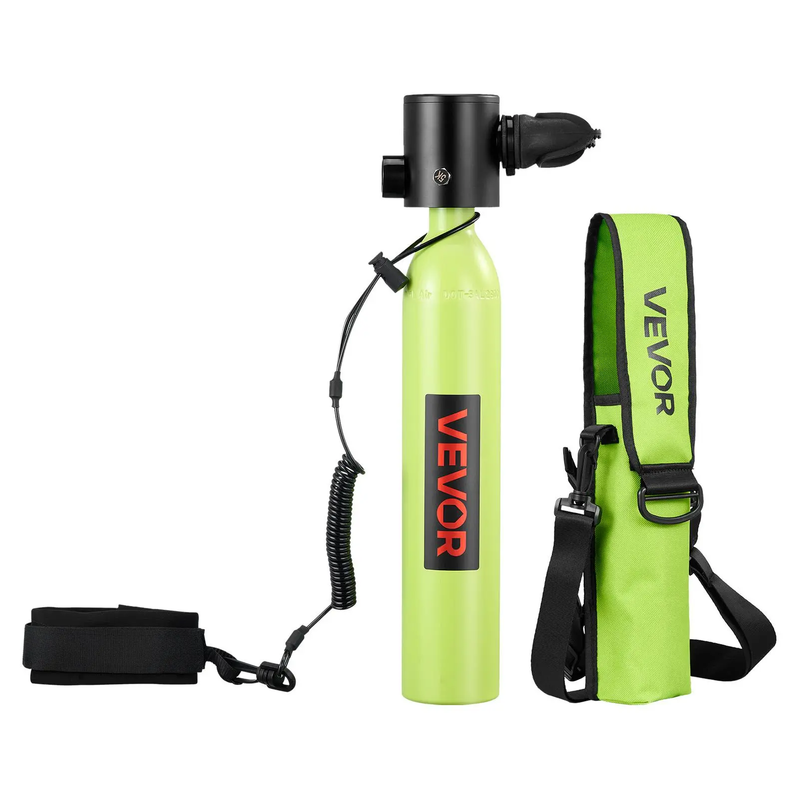 【SummerFinds】VEVOR Mini Scuba Tank, 0.5L Portable Diving Tank for Underwater Breathing, Reusable Lung Diving Cylinder up to 10 Minutes Dive Time, Emergency Rescue Pony Bottle with Bag and Lanyard for Snorkeling