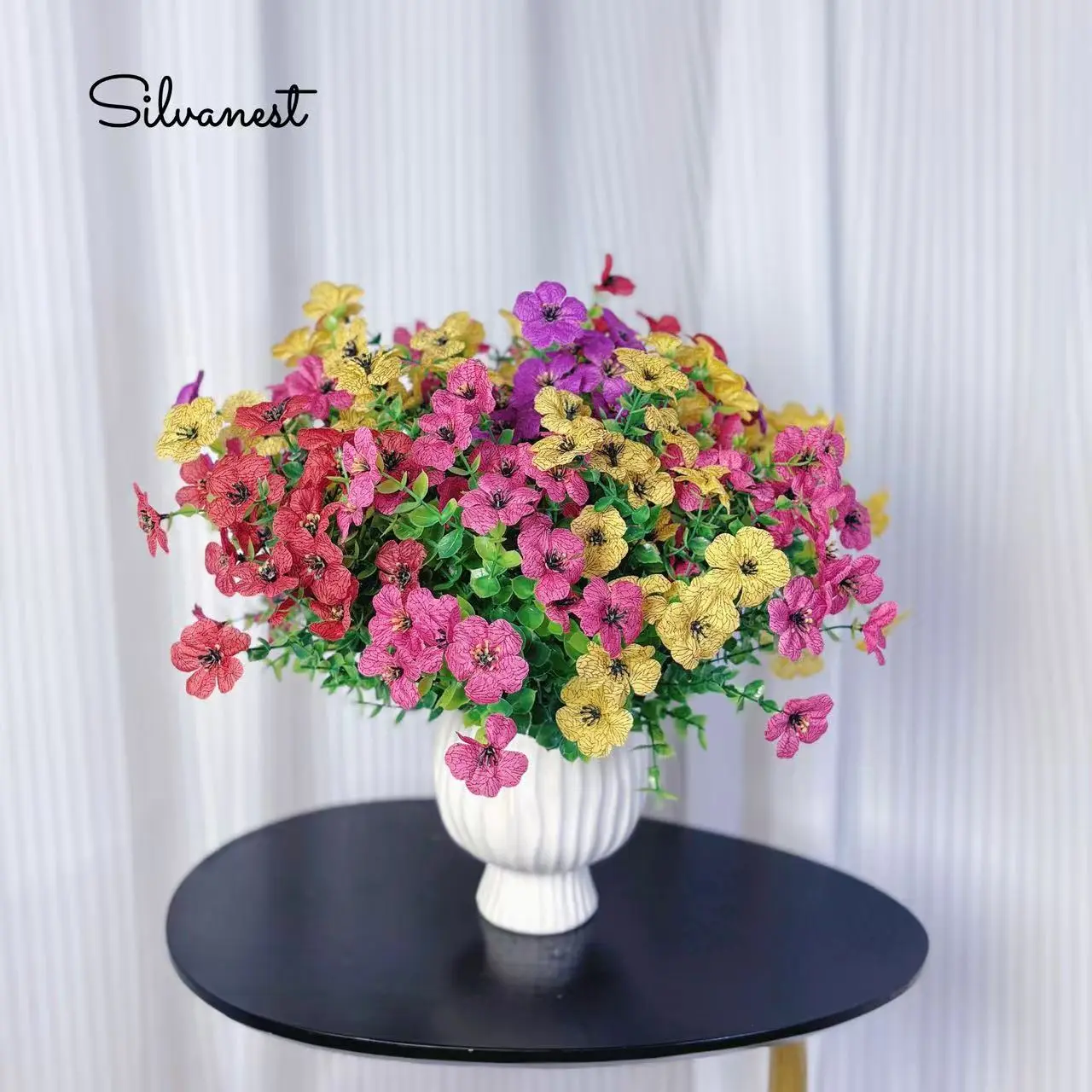 【Summer Deal】Silvanest 12-16 Pack UV-Resistant Realistic Faux Morning Glory Decorative Flowers - Lifelike Artificial Ornamental DIY Whimsical Decor for Outdoor Garden, Porch Home Decor Supplies, Realistic Faux Flowers, Vibrant Faux Flowers, Balcony Artifi