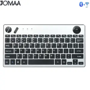 JOMAA Bluetooth 2.4G Wireless Keyboard with Trackball Air Mouse Bluetooth keyboard for TV iPad Phone Laptop