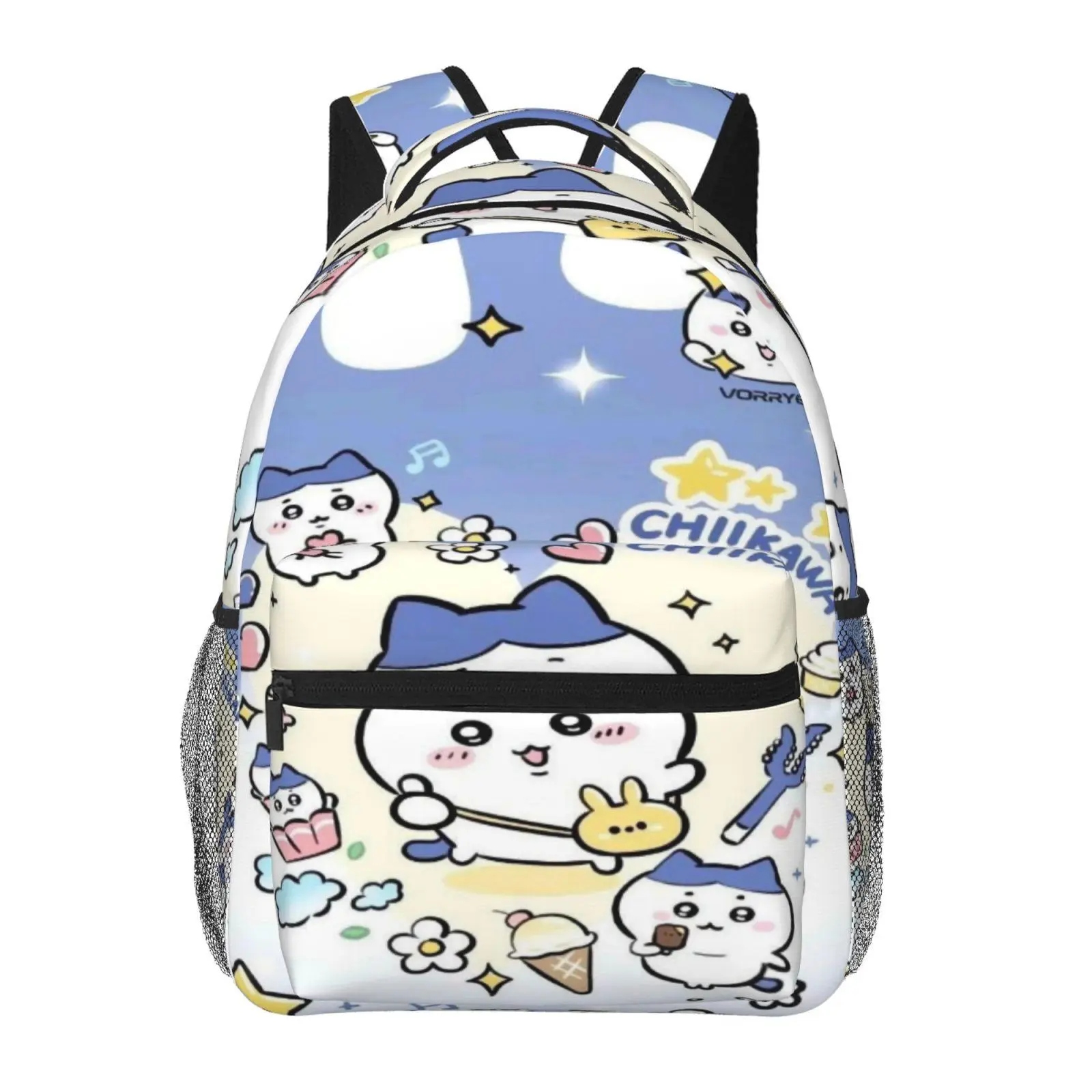 Cool Kids Chiikawa Backpacks for School – Large Capacity, All-Over Print; Chiikawa Laptop Daypack for Daily Campus Use; Durable, Lightweight Chiikawa School Bag for Teens and Students