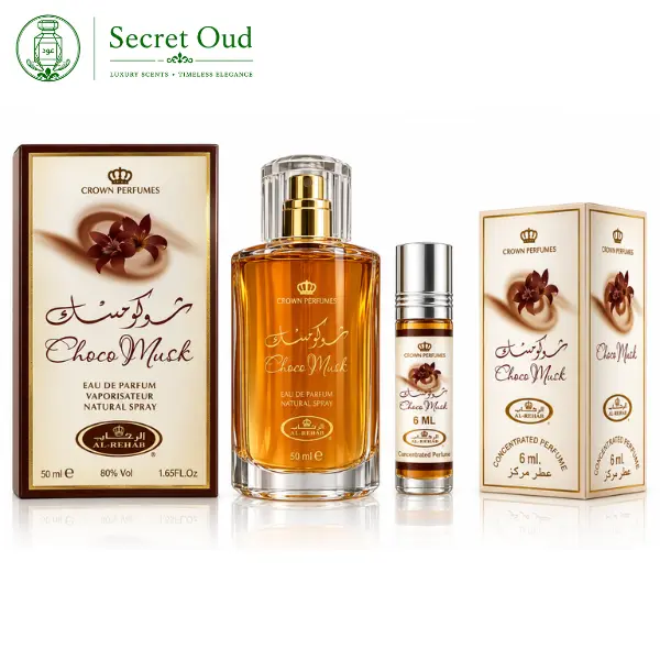 Choco Musk 50ml + Choco Musk 6ml Roll-On Oil  --- Al Rehab