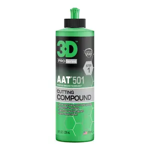 3D AAT 501 Cutting Compound   Pro-Level P1000 Grit Remover | Body Shop Safe, Adaptive Abrasives, Low Dust, High Gloss Finish | Paint Correction | USA Made