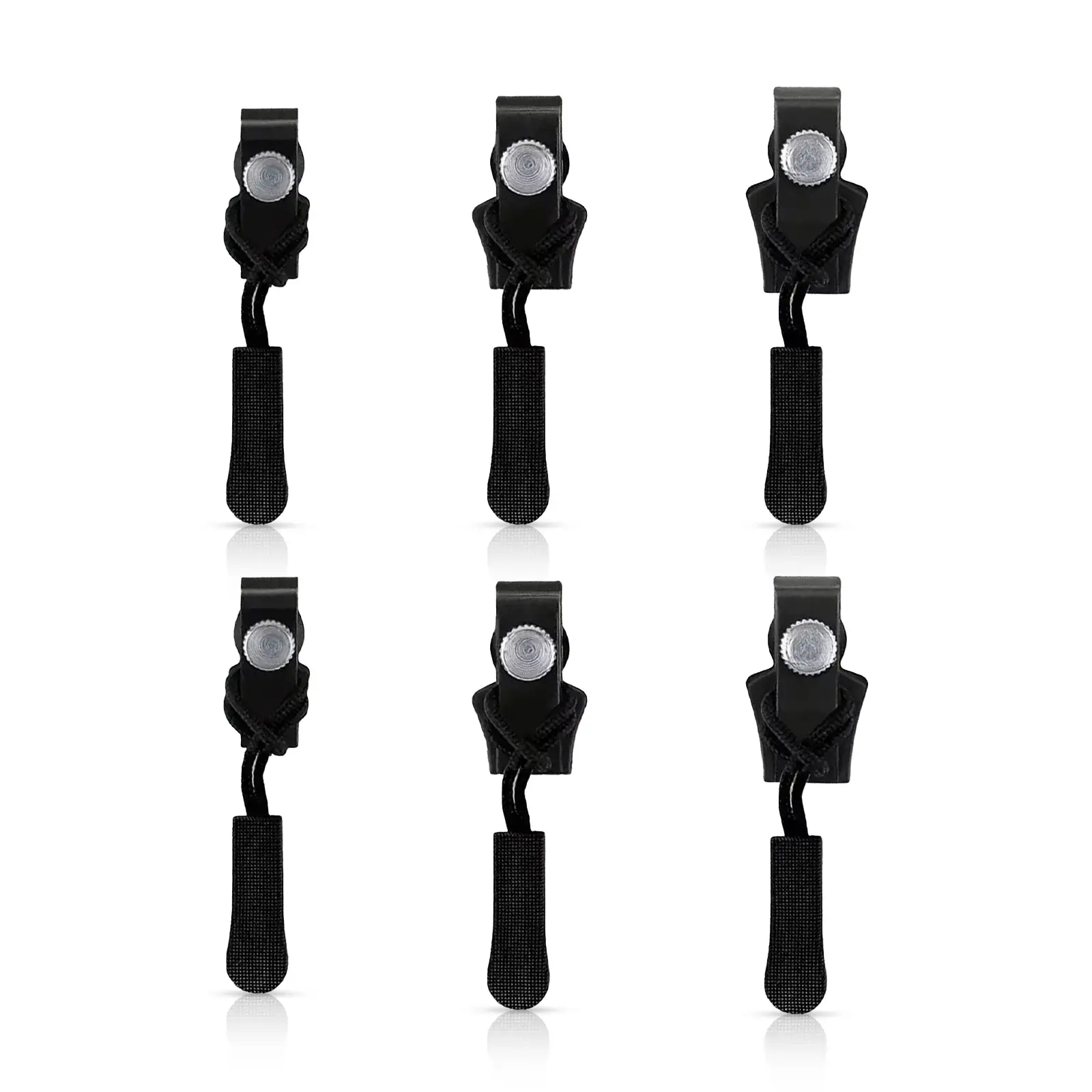 6-Pack Zipper Repair Kit with Adjustable Sliders (2 Large, 2 Medium, 2 Small) - Universal Multi-Purpose Fixer for Luggage, Jackets, Backpacks & Outdoo