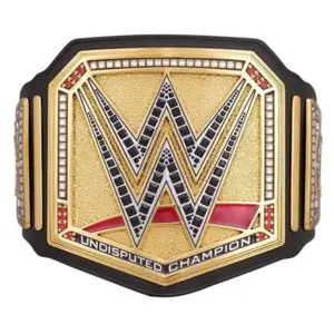 WWE Undisputed Championship Title Belt Replica World Heavyweight Wrestling Championship Belt Adult Size 5mm 4.5lbs 52 Inches Length
