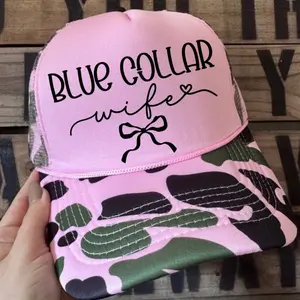 Blue Collar Wife - Pink Camo Trucker Hat